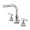 Kingston Brass FSC8951CML Manhattan Widespread Bathroom Faucet W/ Brass Pop-Up, Chrome FSC8951CML - alternate 1